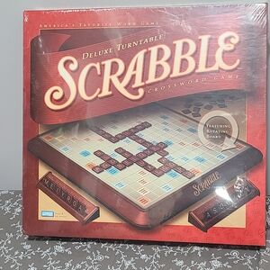 Vintage Sealed Scrabble Deluxe Turntable Board Game 2001 